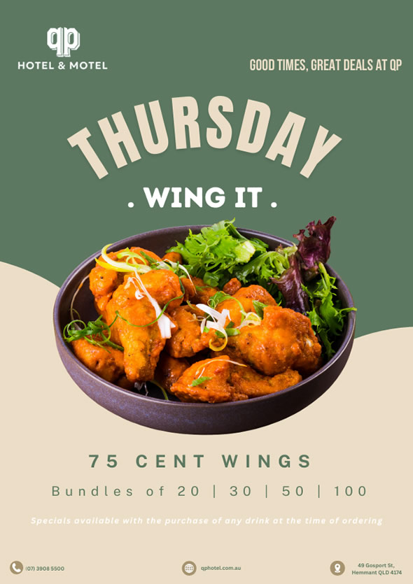 THURSDAY . WING IT .